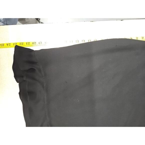 Maggy London Size 4 Black Skirt Ruffle Hem Y2K Career Knee Length Modest office - Picture 5 of 5